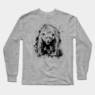 Polar Bear Animal Wildlife Forest Nature Adventure Hunt Arctic Graphic Long Sleeve T-Shirt